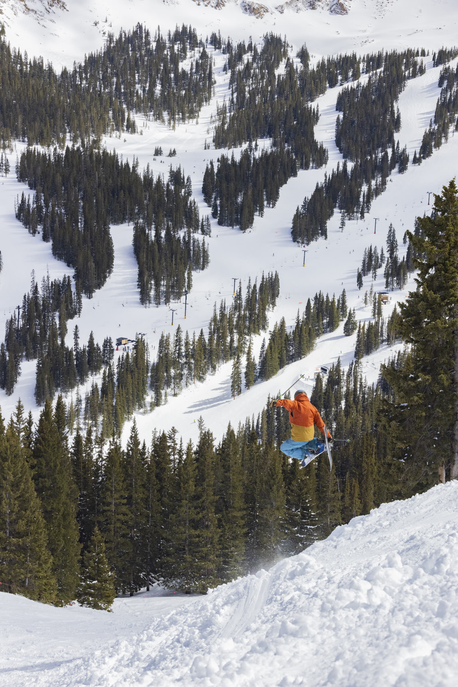 Freeride ski social content — Loveland, Colorado